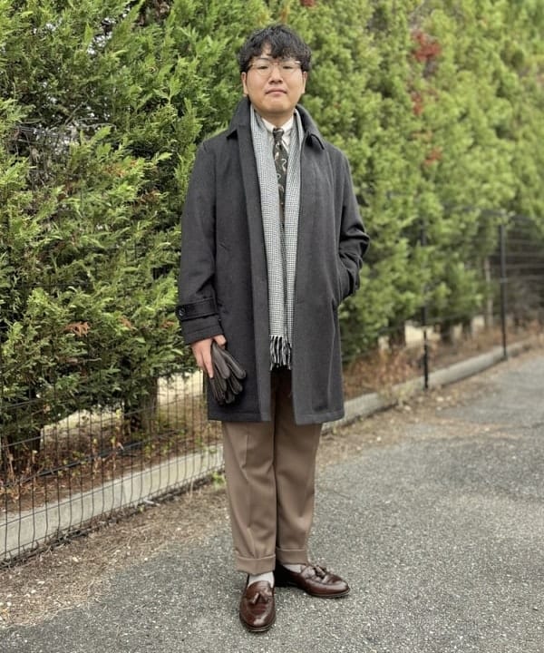 BEAMS HEARTのウール ステンカラーコートを使ったコーディネートを紹介します。｜Rakuten Fashion(楽天ファッション／旧楽天ブランドアベニュー)6517006