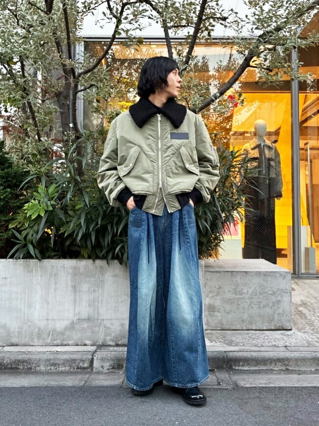 LOVELESSのボアカラーフライトブルゾンを使ったコーディネートを紹介します。｜Rakuten Fashion(楽天ファッション／旧楽天ブランドアベニュー)6517042