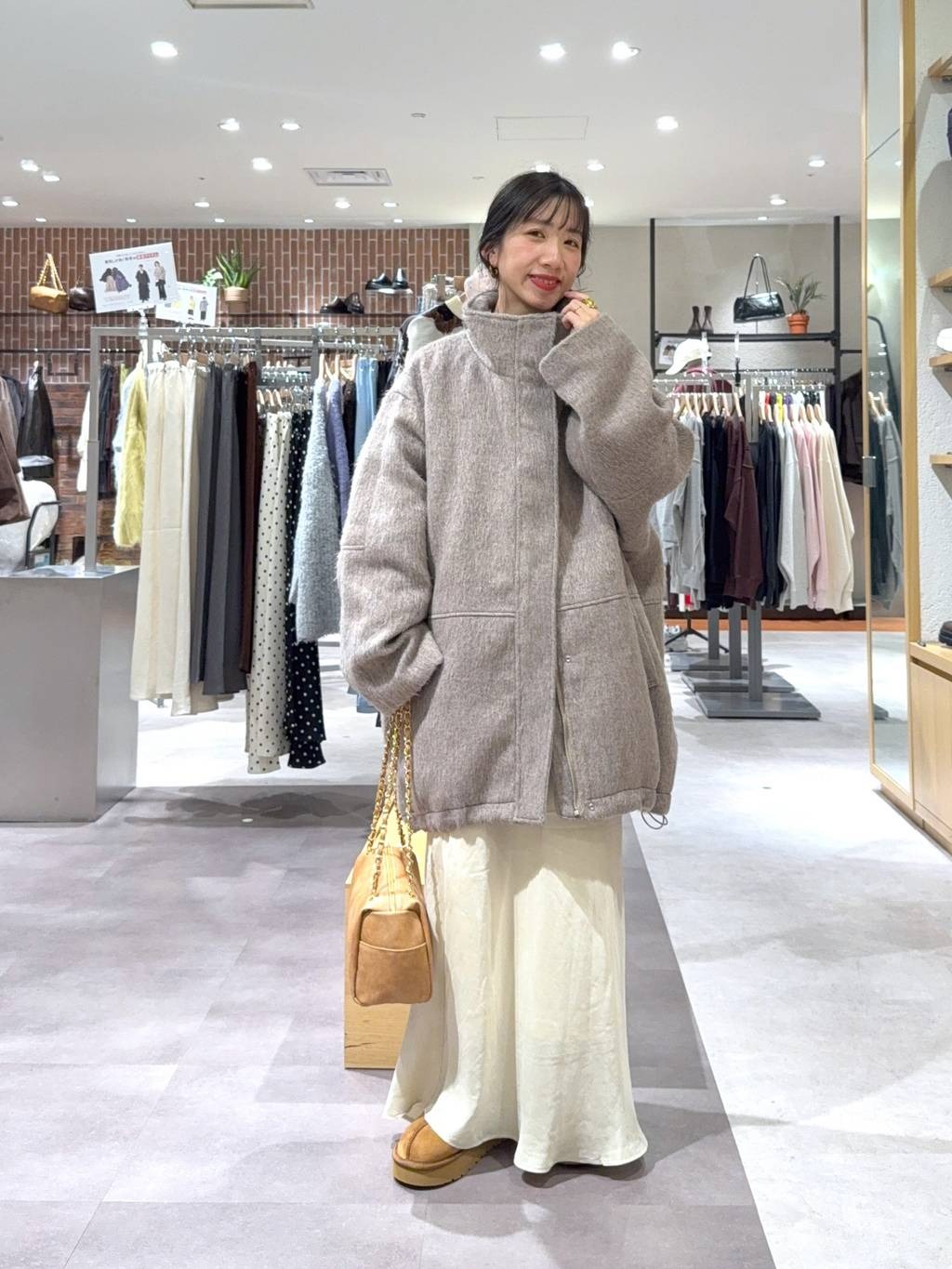 LOWRYS FARM | シャギースタンドコート | Rakuten Fashion(楽天