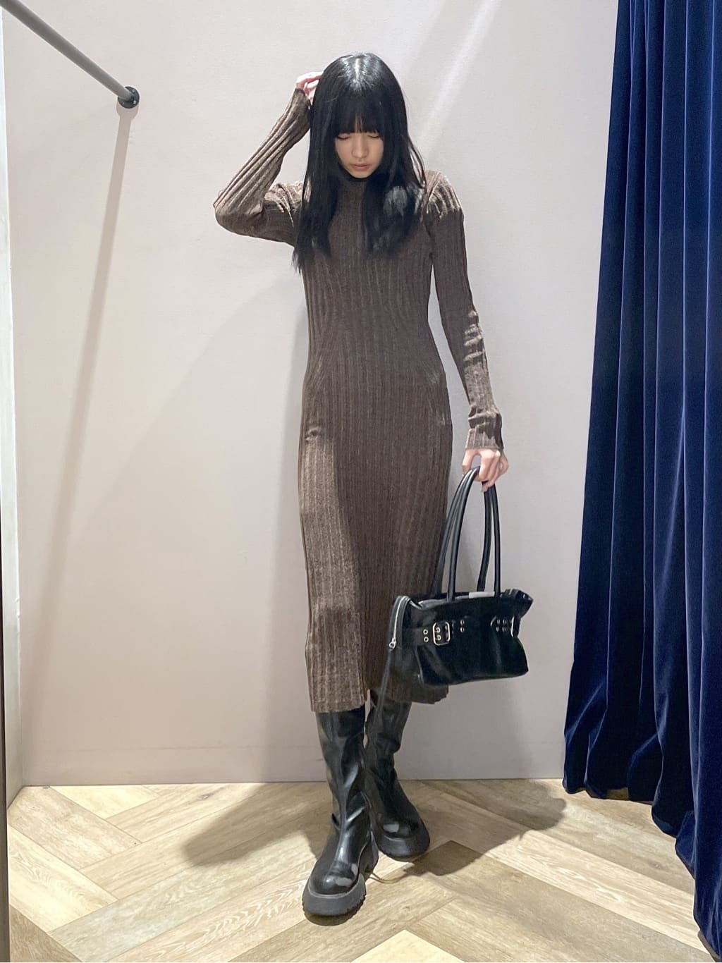 moussyの【ViVi掲載】AIR EASE ロングブーツを使ったコーディネート