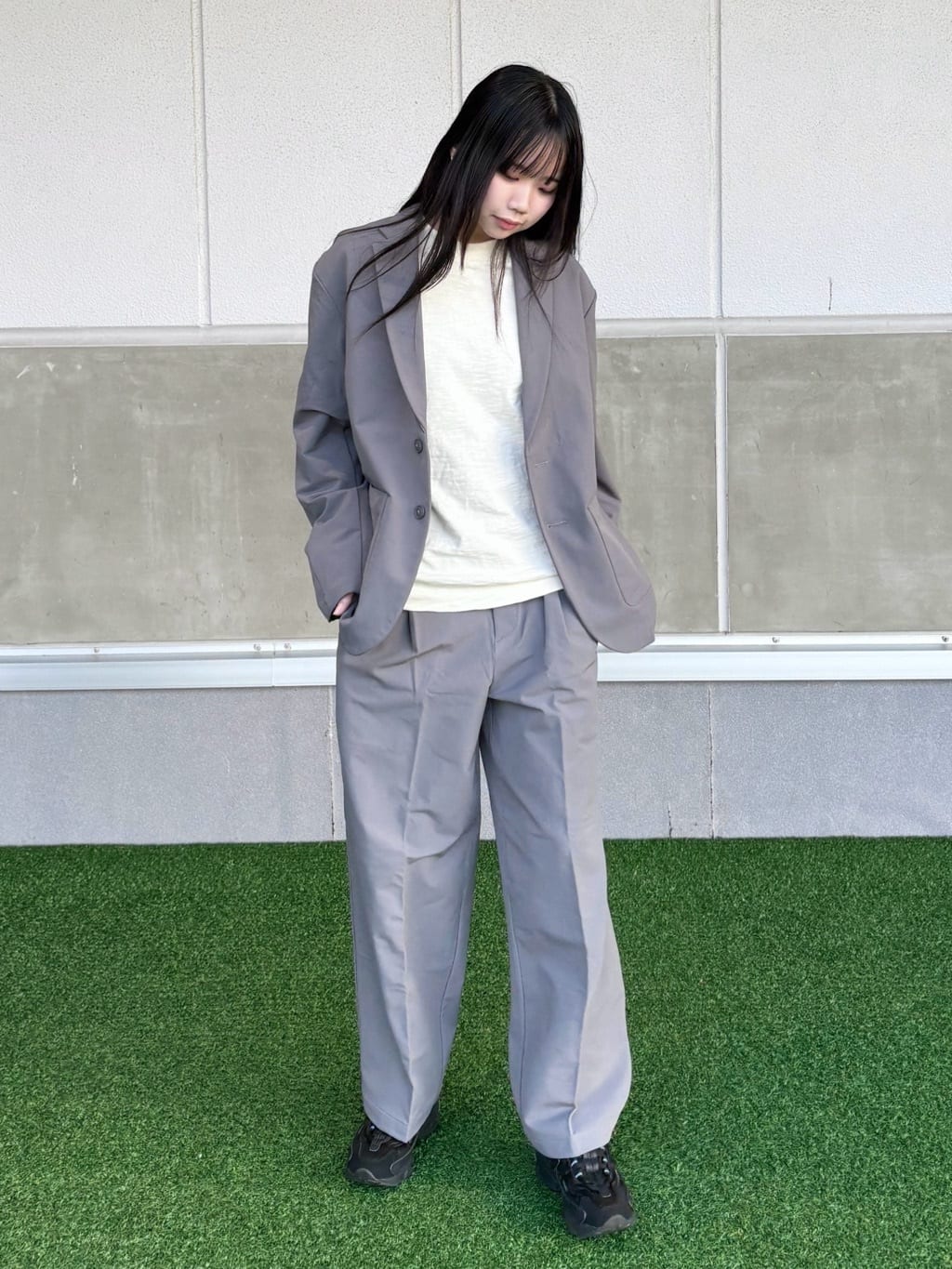 New Balance | NB GREY ワイド パンツ | Rakuten Fashion(楽天