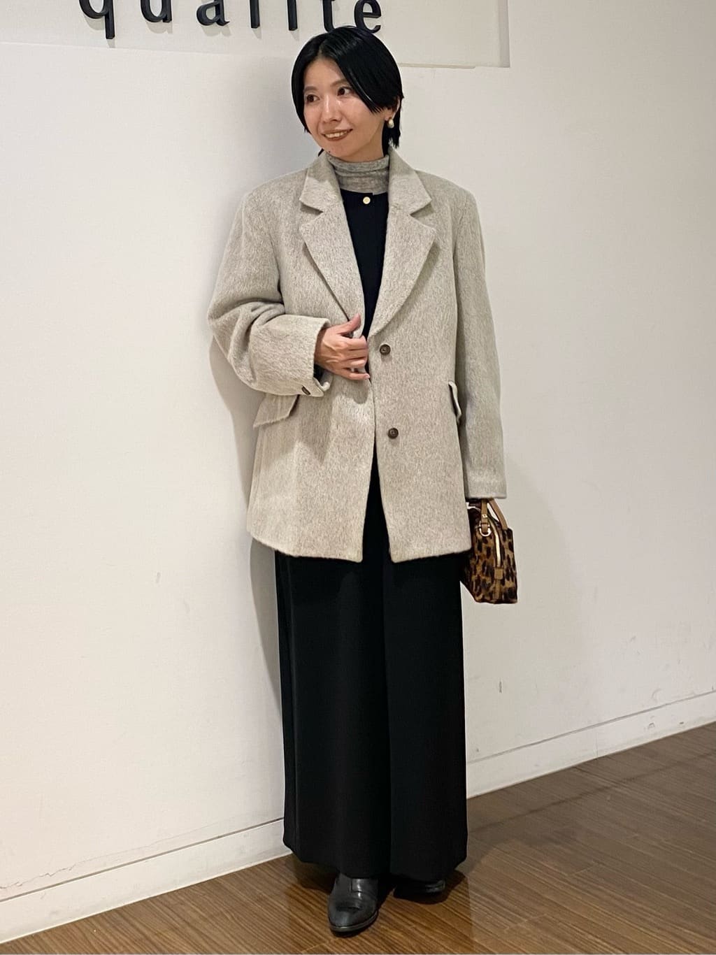 qualiteの【CLASSY・BAILA掲載】シャギージャコットを使った  