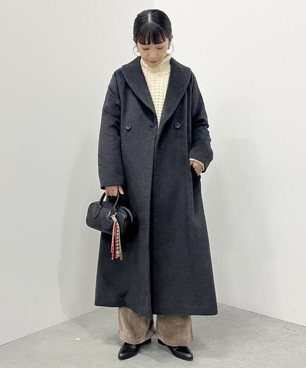 BEAMS HEARTのショールカラー コートを使ったコーディネートを紹介します。｜Rakuten Fashion(楽天ファッション／旧楽天ブランドアベニュー)6520650