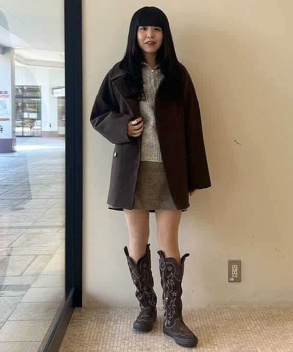 BEAMS HEARTのハーフジップ ニット プルオーバーを使ったコーディネートを紹介します。｜Rakuten Fashion(楽天ファッション／旧楽天ブランドアベニュー)6520652