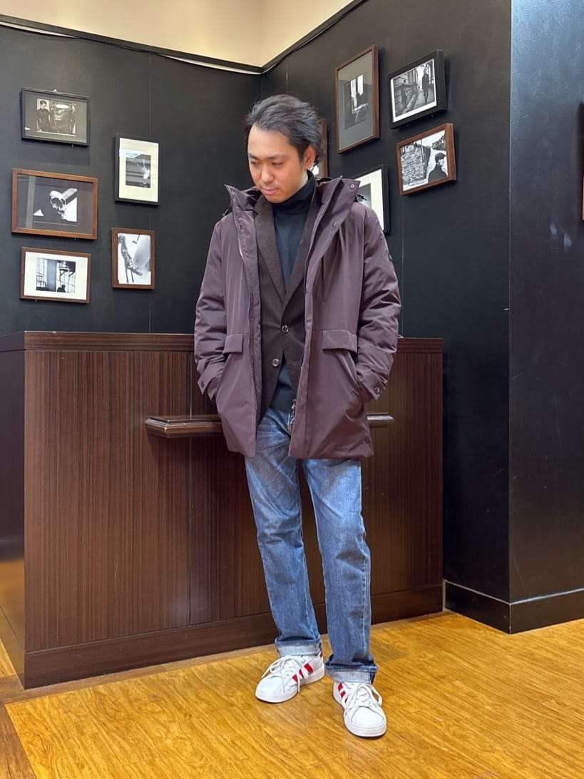 TAKEO KIKUCHIの【None Of Stress】ストレッチ ダウンブルゾンを使ったコーディネートを紹介します。｜Rakuten Fashion(楽天ファッション／旧楽天ブランドアベニュー)6521833