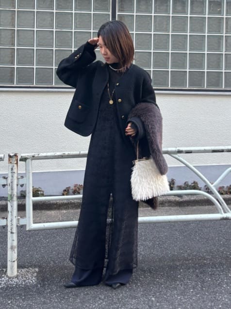 GALLARDAGALANTEの【累計販売1万枚超!】【美脚パンツ】ワイドドロストパンツを使ったコーディネートを紹介します。｜Rakuten Fashion(楽天ファッション／旧楽天ブランドアベニュー)6522508