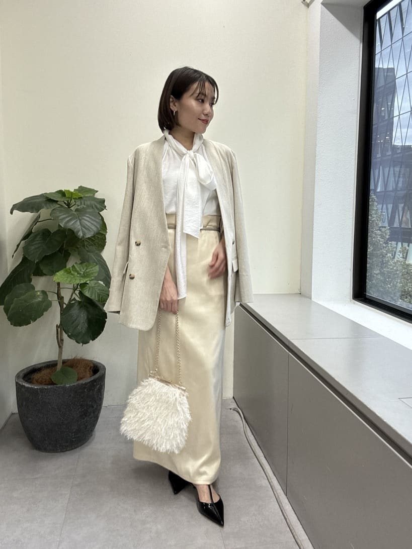 GALLARDAGALANTEの【セットアップ対応】ノーカラーツイードジャケットを使ったコーディネートを紹介します。｜Rakuten Fashion(楽天ファッション／旧楽天ブランドアベニュー)6522537