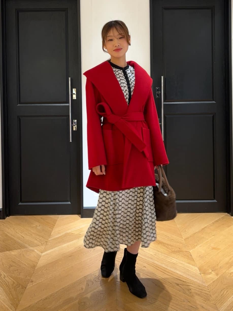 ANAYI | カシミヤ混フードガウンコート | Rakuten Fashion(楽天