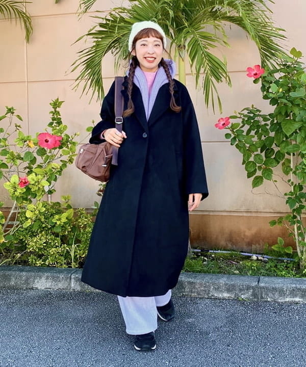 BEAMS HEARTのロング チェスターコートを使ったコーディネートを紹介します。｜Rakuten Fashion(楽天ファッション／旧楽天ブランドアベニュー)6524639