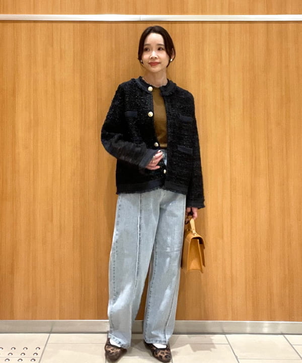 BEAMS HEARTのニット ツイード ジャケットを使ったコーディネートを紹介します。｜Rakuten Fashion(楽天ファッション／旧楽天ブランドアベニュー)6530024