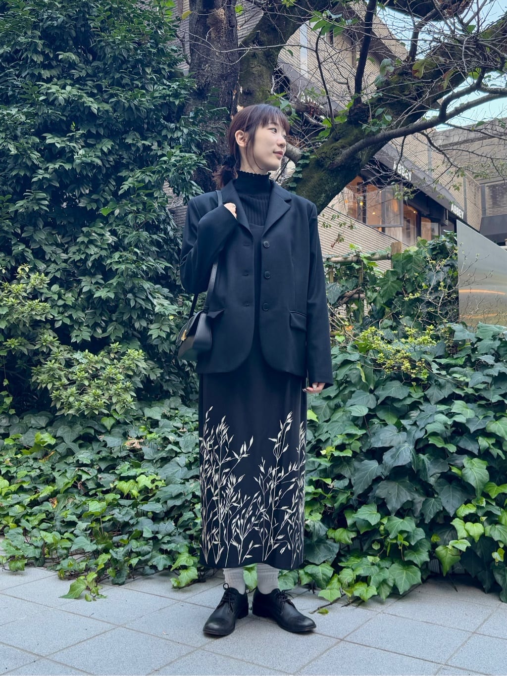agnes b. | プリント エプロンワンピース 