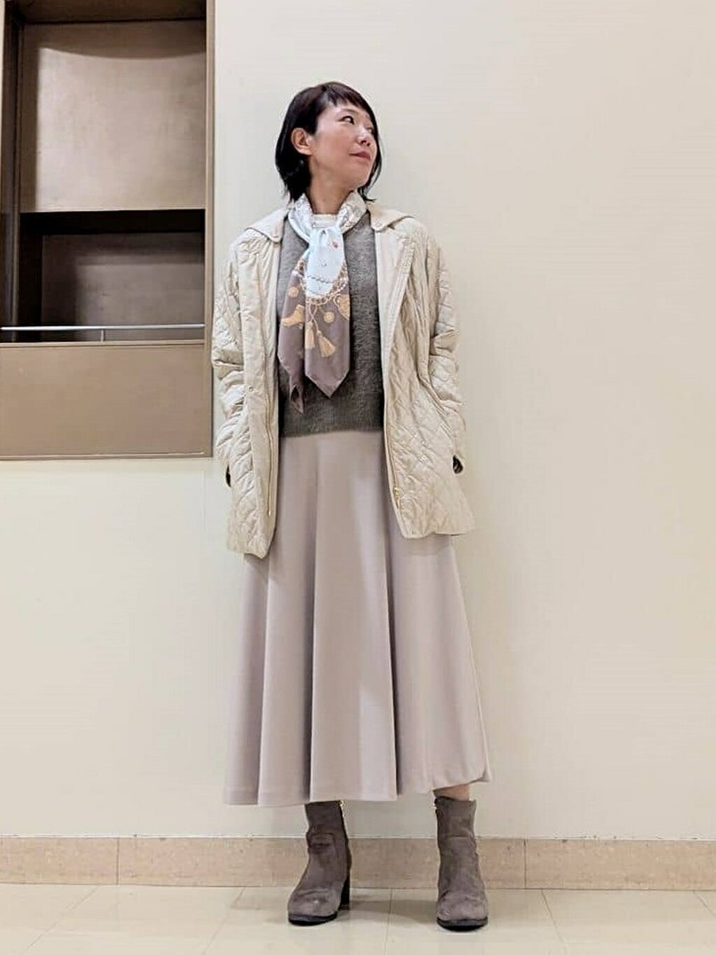 AMACAのキルトミドルコートを使ったコーディネートを紹介します。｜Rakuten Fashion(楽天ファッション／旧楽天ブランドアベニュー)6534196