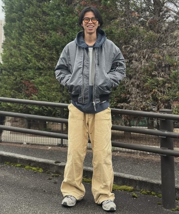 BEAMS HEARTのフェード MA-1を使ったコーディネートを紹介します。｜Rakuten Fashion(楽天ファッション／旧楽天ブランドアベニュー)6535133