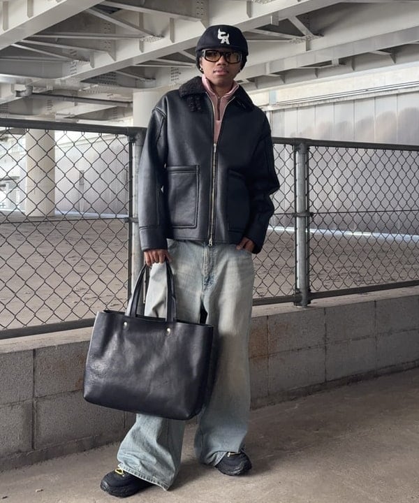 BEAMS MEN | 【ビームスの百名品】SLOW/ 別注 TOTE レザートートバッグ