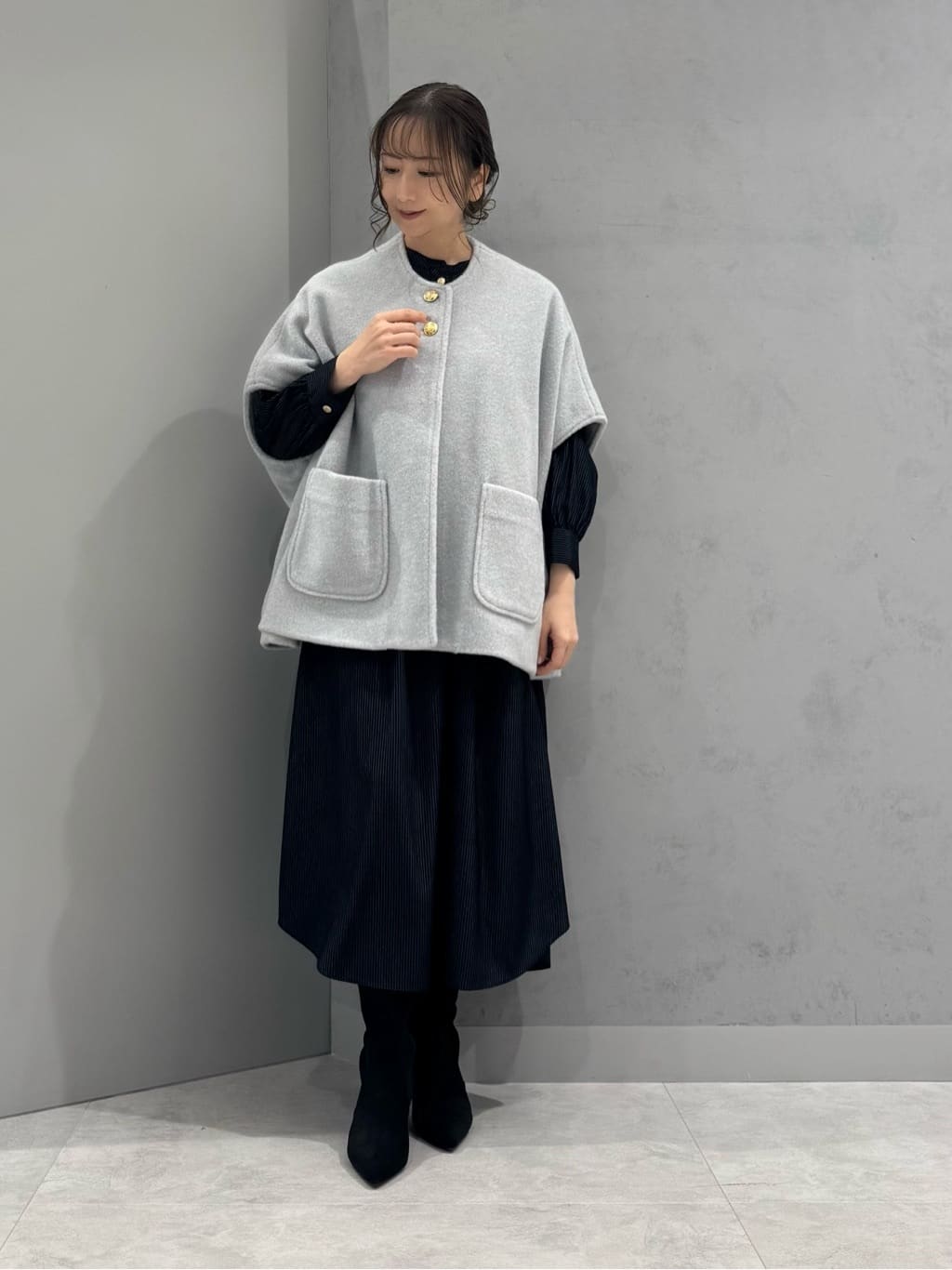 Vinのウールライクドルマンコートを使ったコーディネートを紹介します。｜Rakuten Fashion(楽天ファッション／旧楽天ブランドアベニュー)6535740