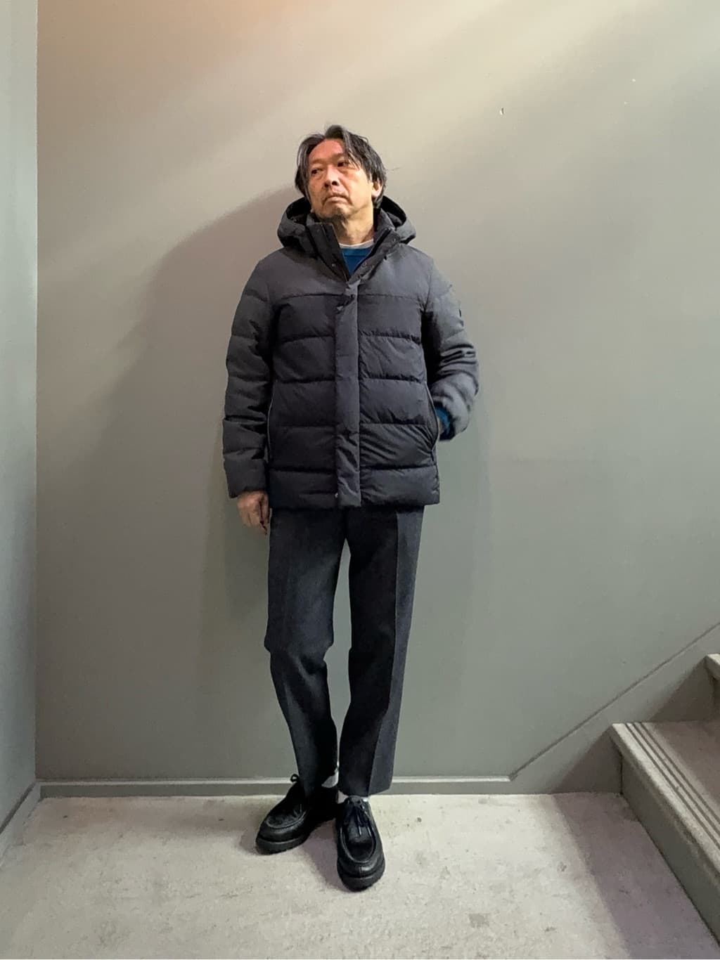 TAKEO KIKUCHIの【Air Palette Knit】ワンポイント カラーニット プルオーバーを使ったコーディネートを紹介します。｜Rakuten Fashion(楽天ファッション／旧楽天ブランドアベニュー)6536220