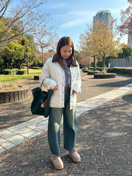 AS KNOW AS plusの♪衿取り外し可能 2WAYキルティングジャケットを使ったコーディネートを紹介します。｜Rakuten Fashion(楽天ファッション／旧楽天ブランドアベニュー)6537935