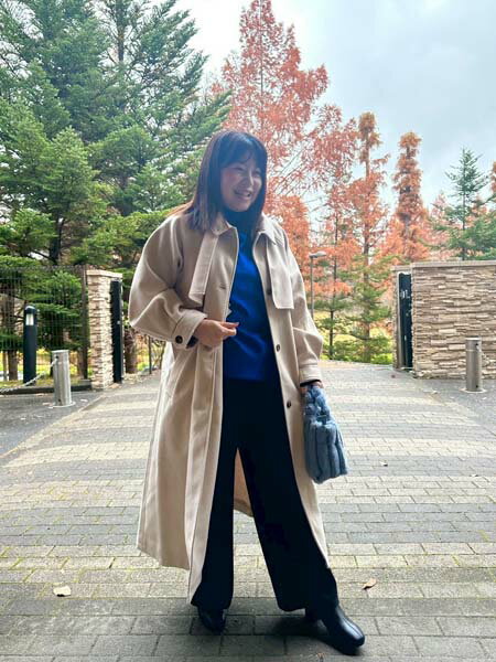 AS KNOW AS plusの♪『柔らか素材』『伸縮素材』エポーレットショルダー もちもちニットプルオーバーを使ったコーディネートを紹介します。｜Rakuten Fashion(楽天ファッション／旧楽天ブランドアベニュー)6538002