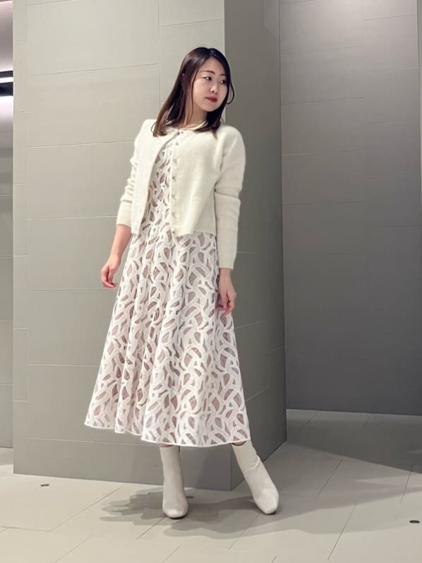 ANAYIのカスカータチュールフレア ワンピースを使ったコーディネート