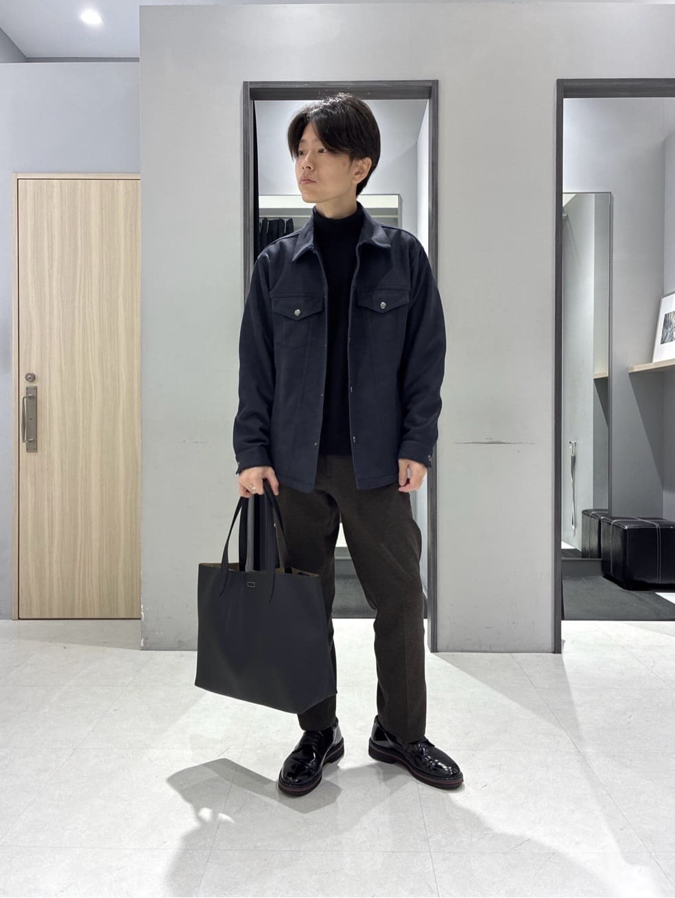 TAKEO KIKUCHIの【JUST ONE LAYER】ダウンファブリック ブルゾンを使ったコーディネートを紹介します。｜Rakuten Fashion(楽天ファッション／旧楽天ブランドアベニュー)6538904