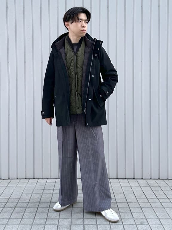 TAKEO KIKUCHIの【3WAY】ドビー ダウンライナー付ブルゾンを使ったコーディネートを紹介します。｜Rakuten Fashion(楽天ファッション／旧楽天ブランドアベニュー)6539440