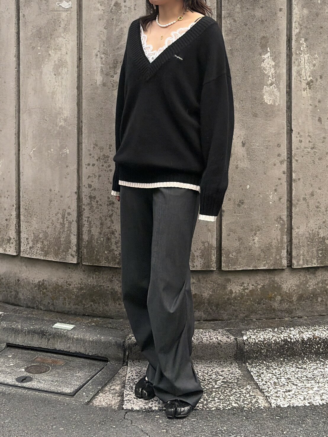 PRANK PROJECTのヘムタックドレープパンツを使ったコーディネートを紹介します。｜Rakuten Fashion(楽天ファッション／旧楽天ブランドアベニュー)6541340