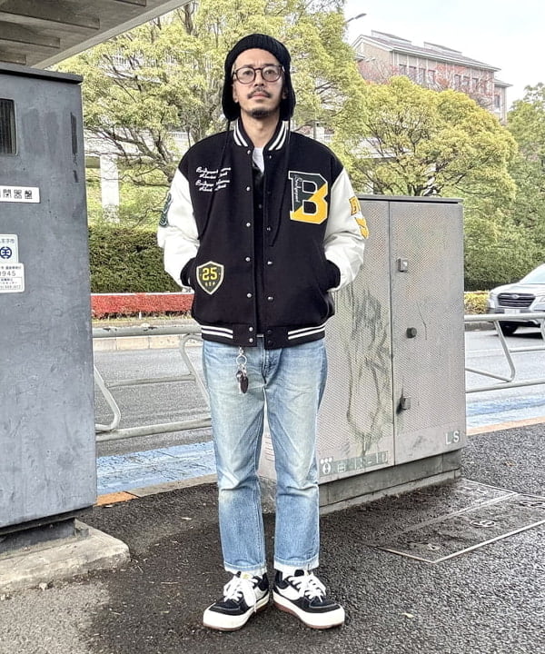 BEAMS HEARTのバーシティー ジャケットを使ったコーディネートを紹介します。｜Rakuten Fashion(楽天ファッション／旧楽天ブランドアベニュー)6542580