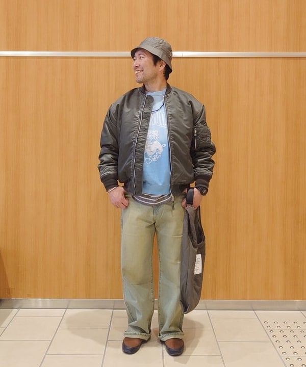 BEAMS HEARTのフェード MA-1を使ったコーディネートを紹介します。｜Rakuten Fashion(楽天ファッション／旧楽天ブランドアベニュー)6545738