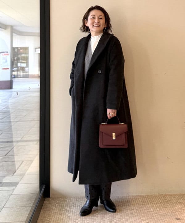 BEAMS HEARTの【手洗い可】フェザーヤーン カーディガン(ウォッシャブル) 25AW 長袖 レディース ニット オーバーサイズを使ったコーディネートを紹介します。｜Rakuten Fashion(楽天ファッション／旧楽天ブランドアベニュー)6545745