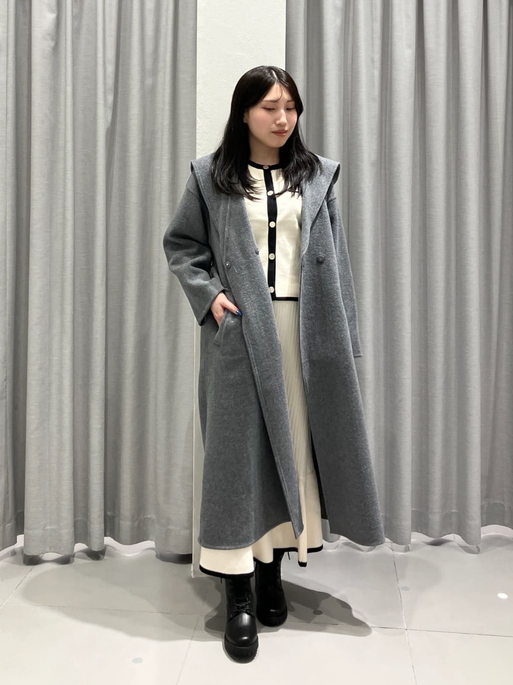 NATURAL BEAUTY BASIC | フーデッドロングコート | Rakuten Fashion