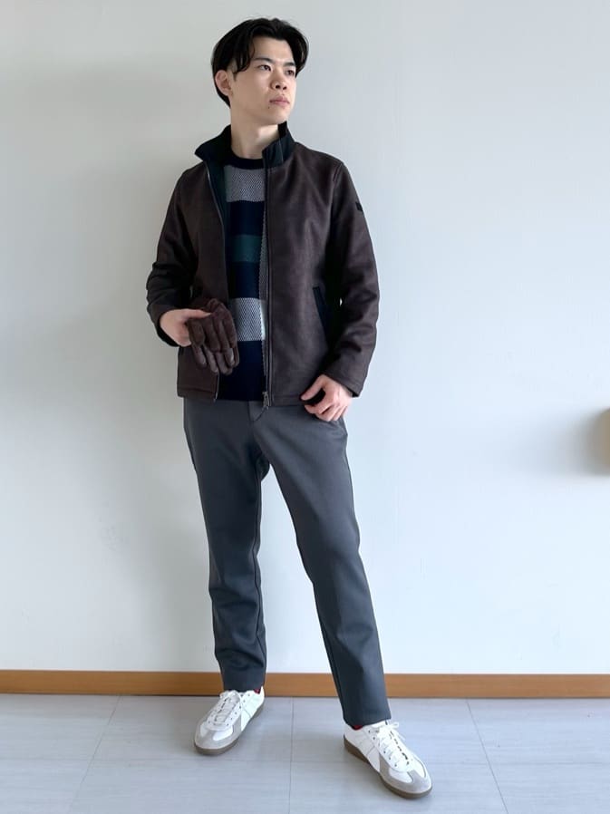 TAKEO KIKUCHIの【JUST ONE LAYER】ダウンファブリック ジップアップ フード ブルゾンを使ったコーディネートを紹介します。｜Rakuten Fashion(楽天ファッション／旧楽天ブランドアベニュー)6547761