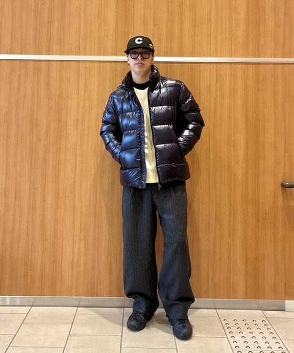 BEAMS HEARTの起毛 ストライプ 2タック ワイドパンツを使ったコーディネートを紹介します。｜Rakuten Fashion(楽天ファッション／旧楽天ブランドアベニュー)6547948