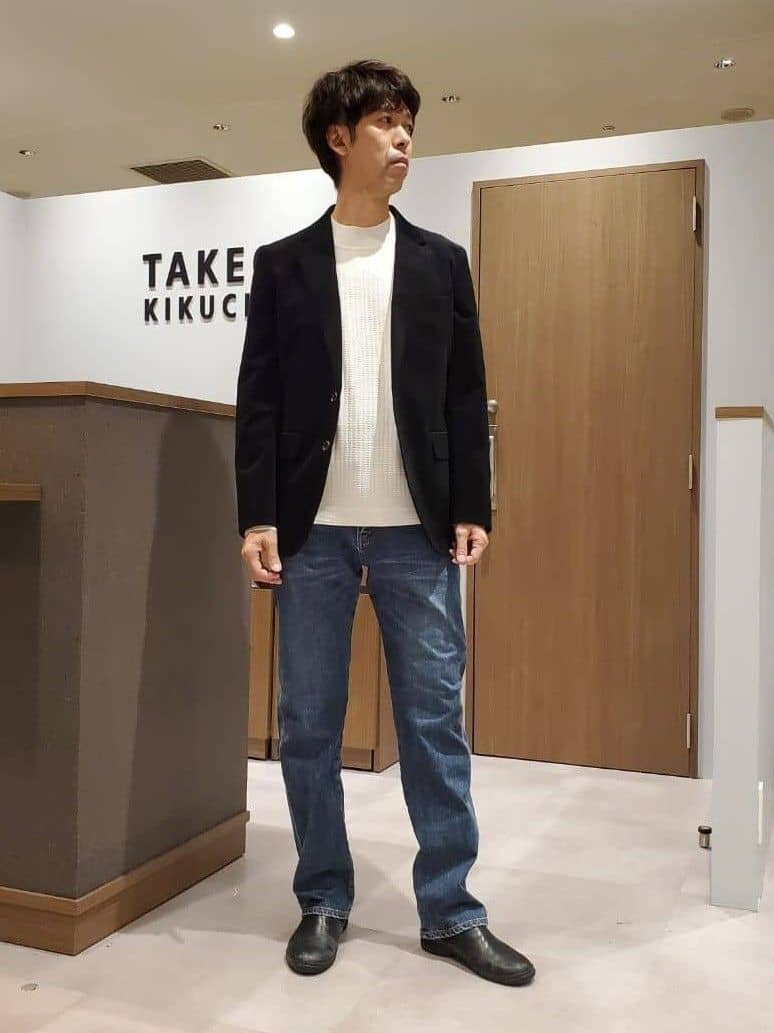 TAKEO KIKUCHIの【Sサイズ~】ハイゲージ モックネック ニット プルオーバーを使ったコーディネートを紹介します。｜Rakuten Fashion(楽天ファッション／旧楽天ブランドアベニュー)6548144