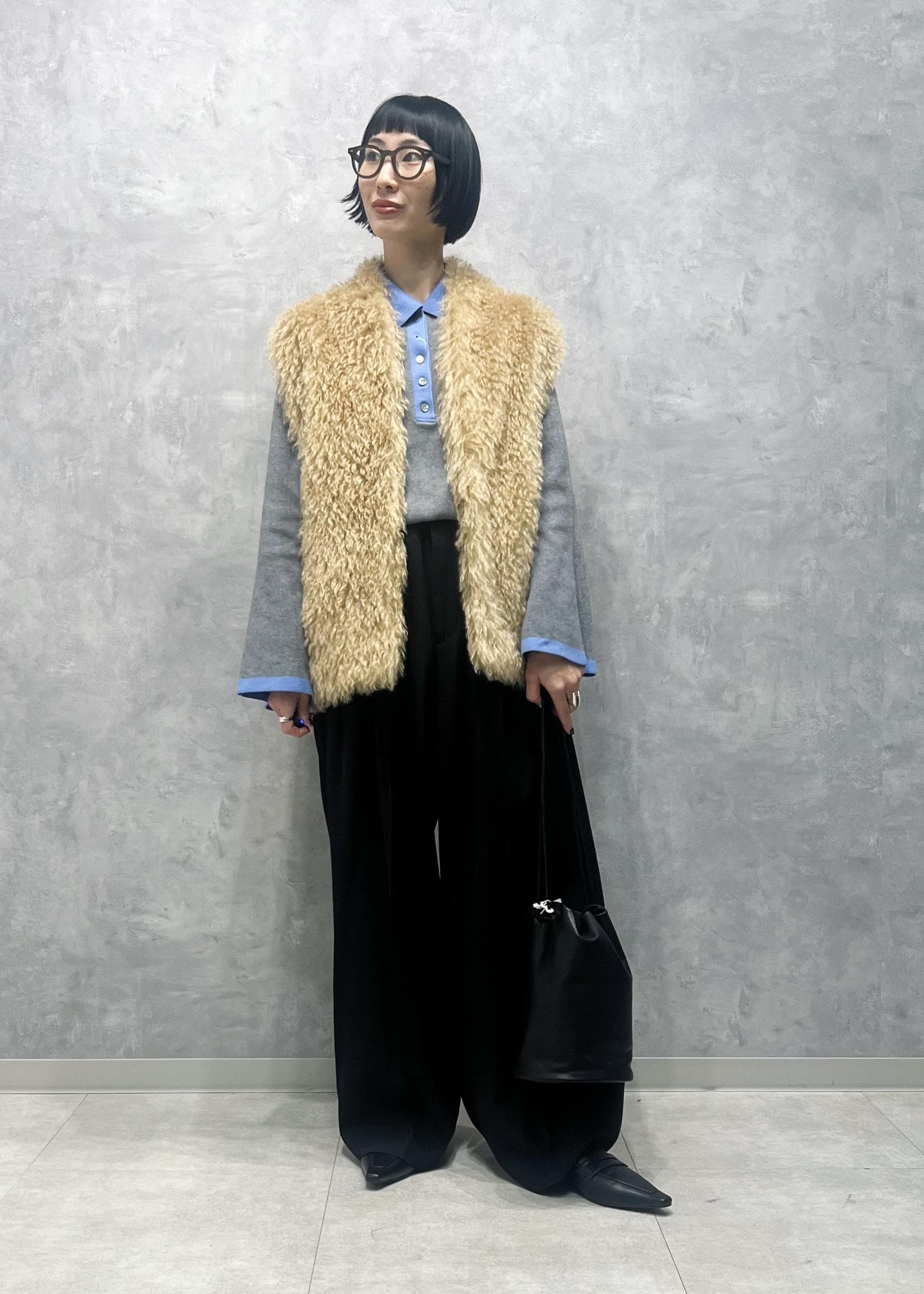ADAM ET ROPE' | 【WEB限定】・【サステナブル】バイカラーポロニット