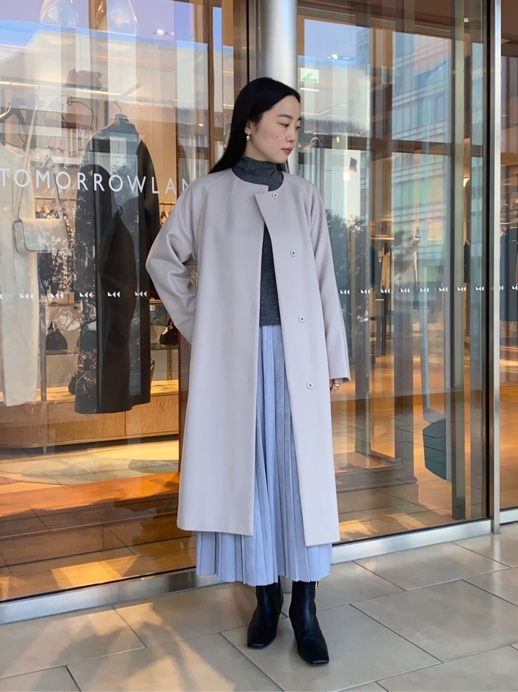 TOMORROWLAND | ピュアカシミヤ ノーカラーコート | Rakuten Fashion