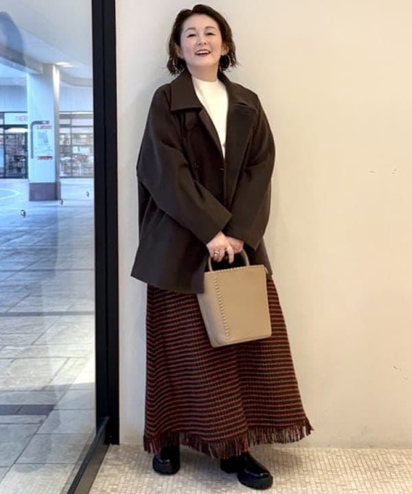 BEAMS HEARTのミドル スタンド コートを使ったコーディネートを紹介します。｜Rakuten Fashion(楽天ファッション／旧楽天ブランドアベニュー)6551949