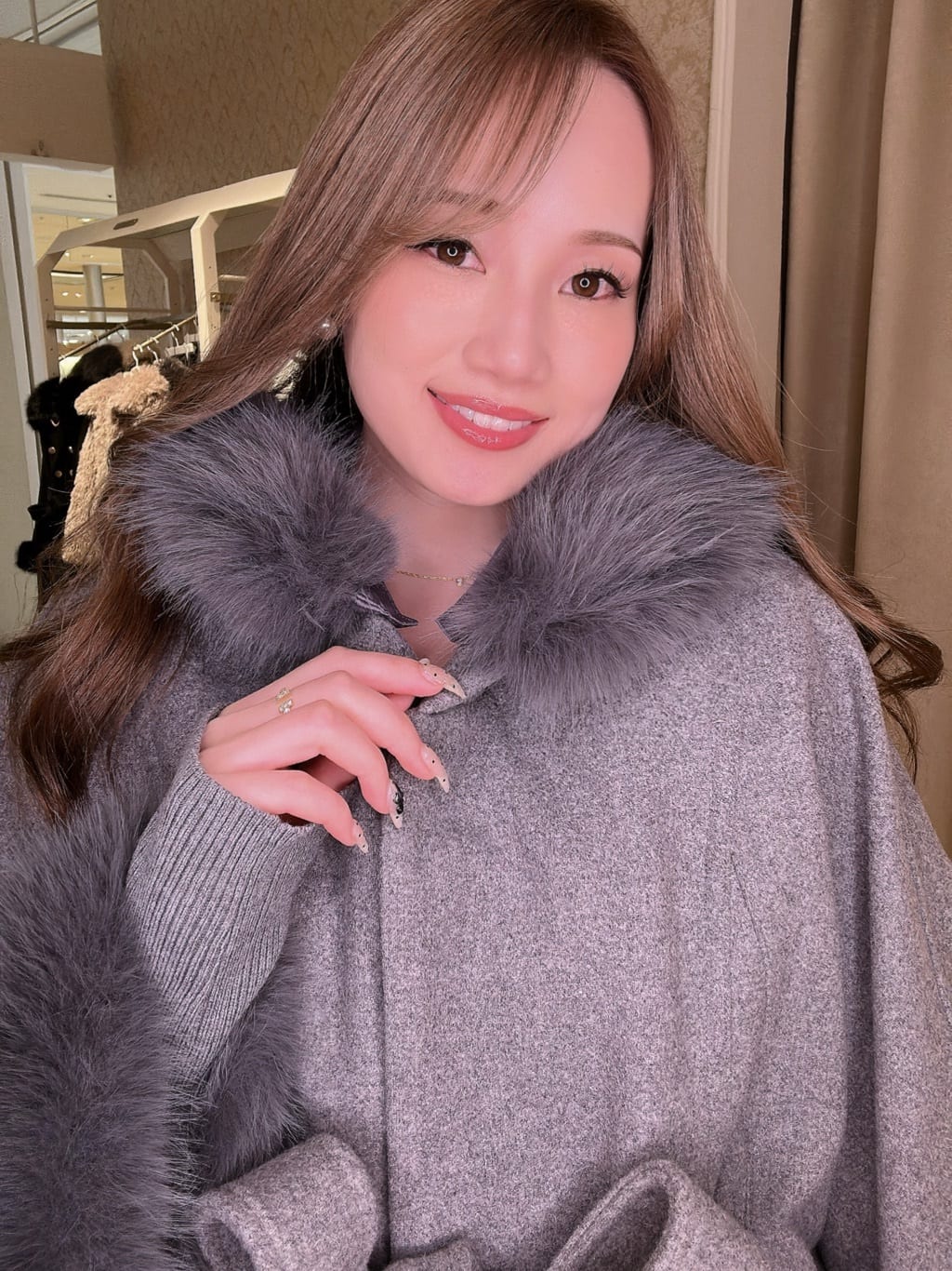 rienda | ウールMIXフードポンチョコート | Rakuten Fashion(楽天