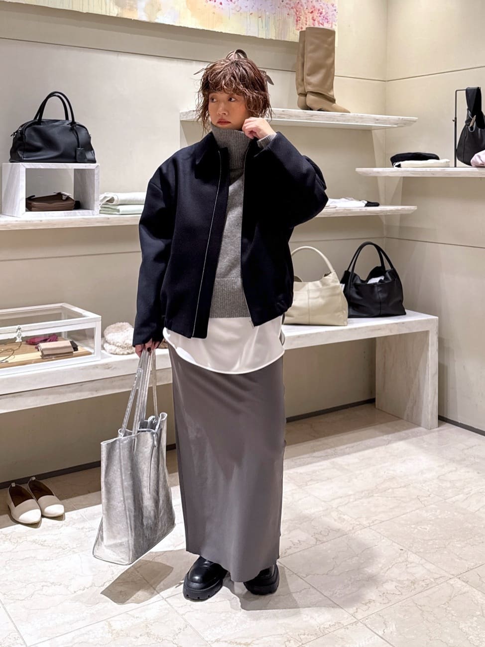 GALLARDAGALANTEの【3サイズ展開】ストレッチマキシタイトスカート2を使ったコーディネートを紹介します。｜Rakuten Fashion(楽天ファッション／旧楽天ブランドアベニュー)6553862