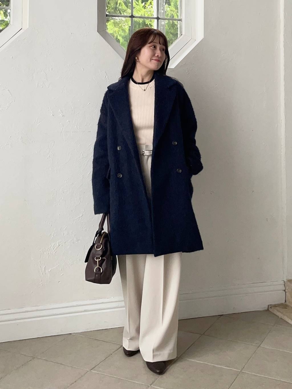 mysty womanの【WEB限定】ハイゲージ配色ニットを使ったコーディネートを紹介します。｜Rakuten Fashion(楽天ファッション／旧楽天ブランドアベニュー)6554618