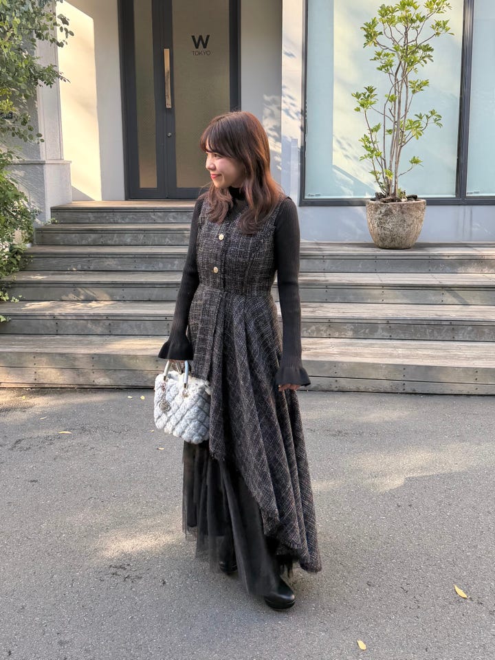 RANDA | チュールレイヤードジャケットワンピース | Rakuten Fashion