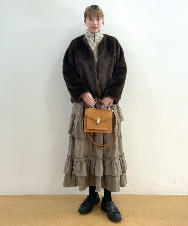 BEAMS HEARTのワッシャー フェイクスエード スカートを使ったコーディネートを紹介します。｜Rakuten Fashion(楽天ファッション／旧楽天ブランドアベニュー)6556269