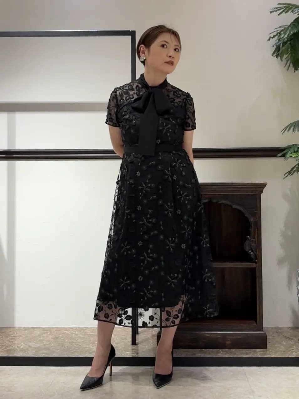 GRACE CONTINENTAL | フラワーフレアドレス | Rakuten Fashion(楽天