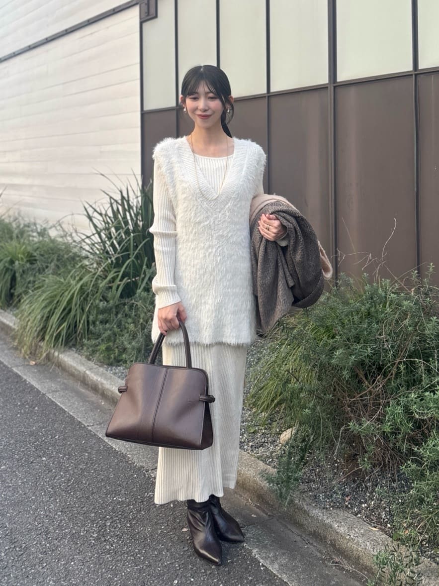 グルーヴ OutFit selection Knit One-piece set lilac ver. (ニットワンピースセット ライラックバージョン) O-820 9jupf8b HeRIN.CYE | 【ポイントアップ+4％対象商品】V neck knit one piece