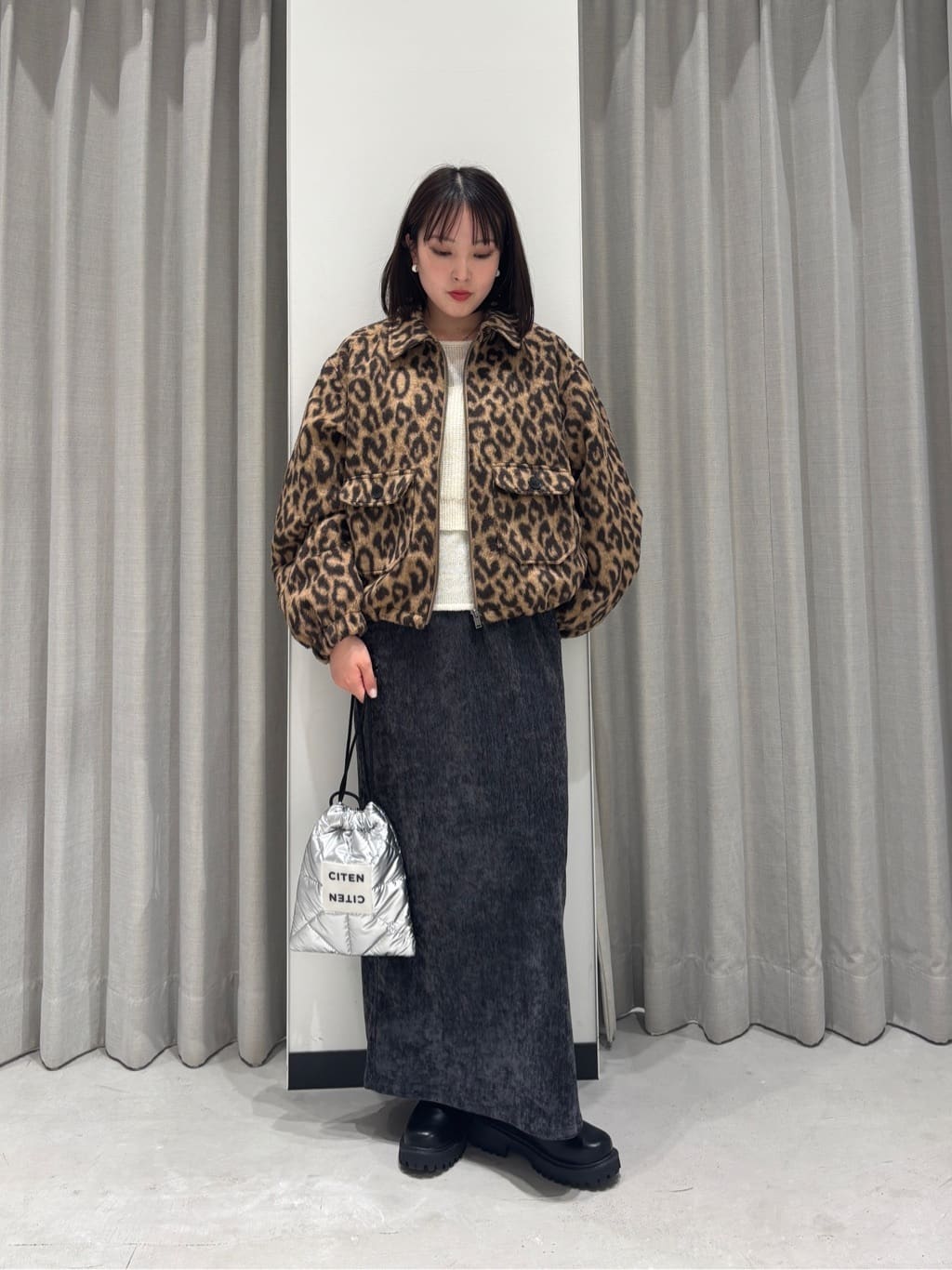 CITENの<CITEN>レオパードブルゾンを使ったコーディネート | Rakuten