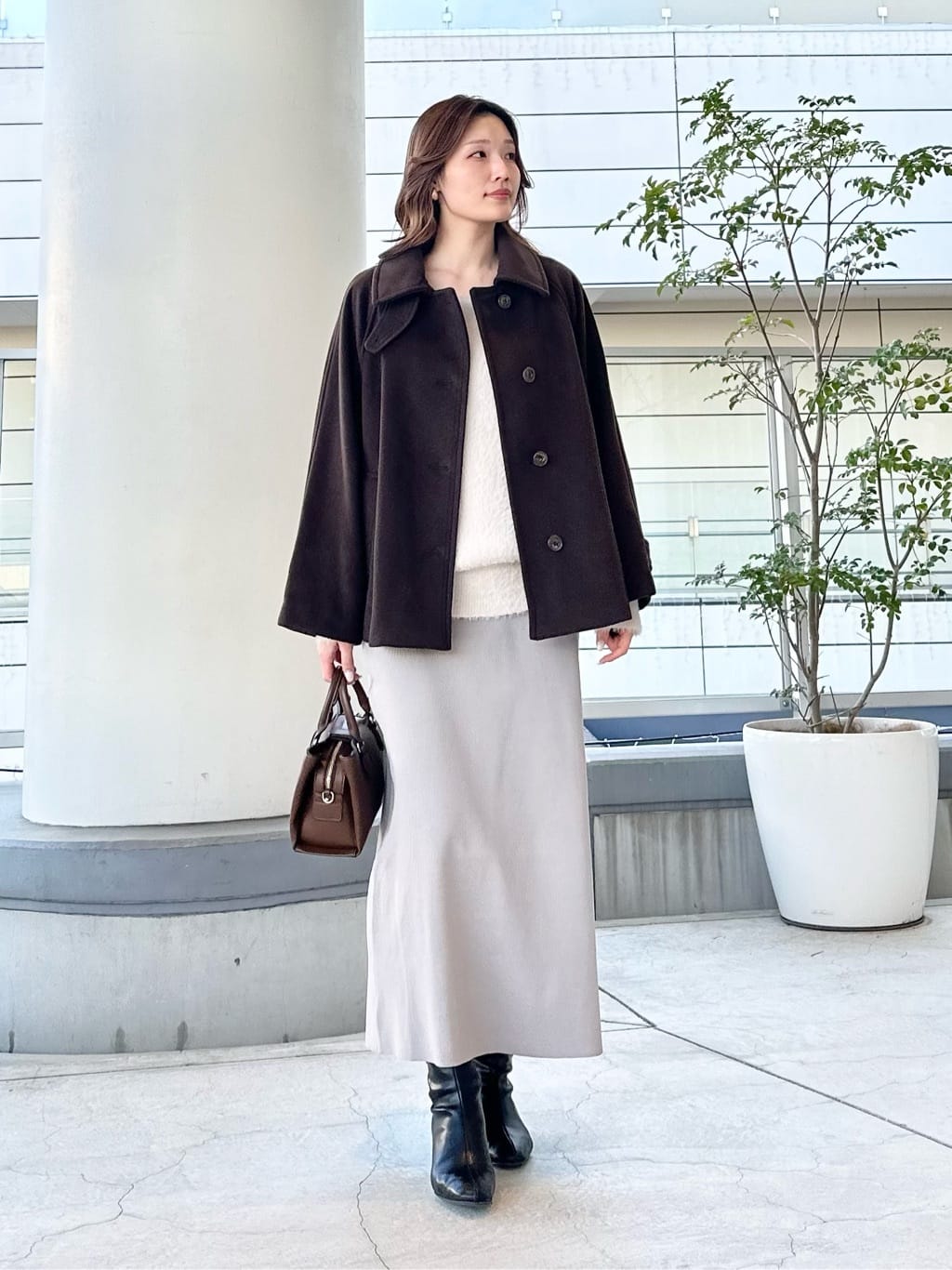 NATURAL BEAUTY BASIC | ステンカラーハーフコート | Rakuten Fashion