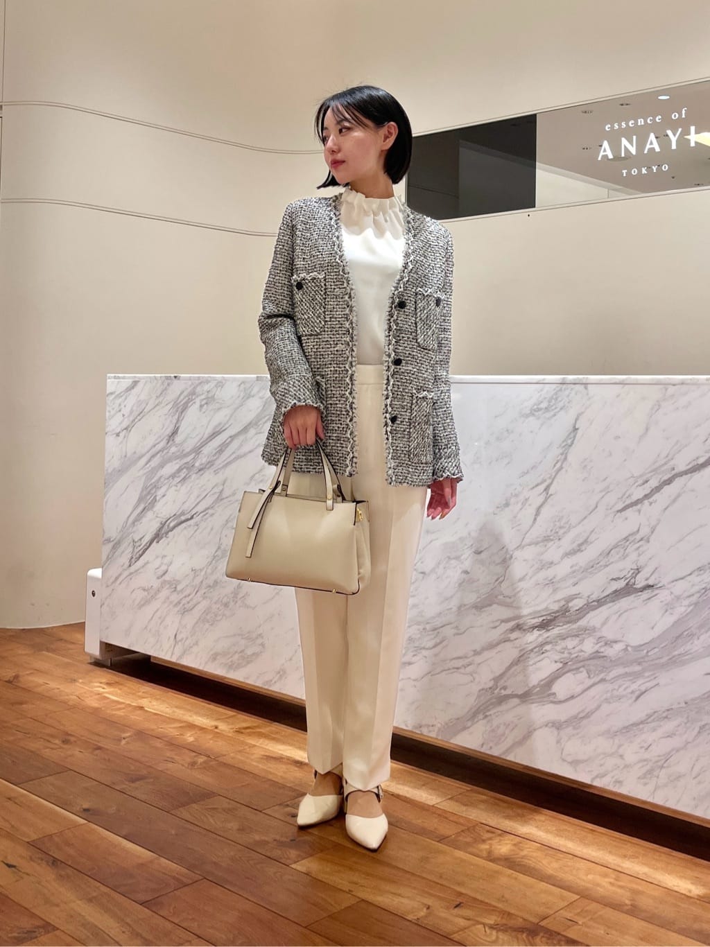 ANAYI | ラメファンシーツイード4ポケット ジャケット | Rakuten