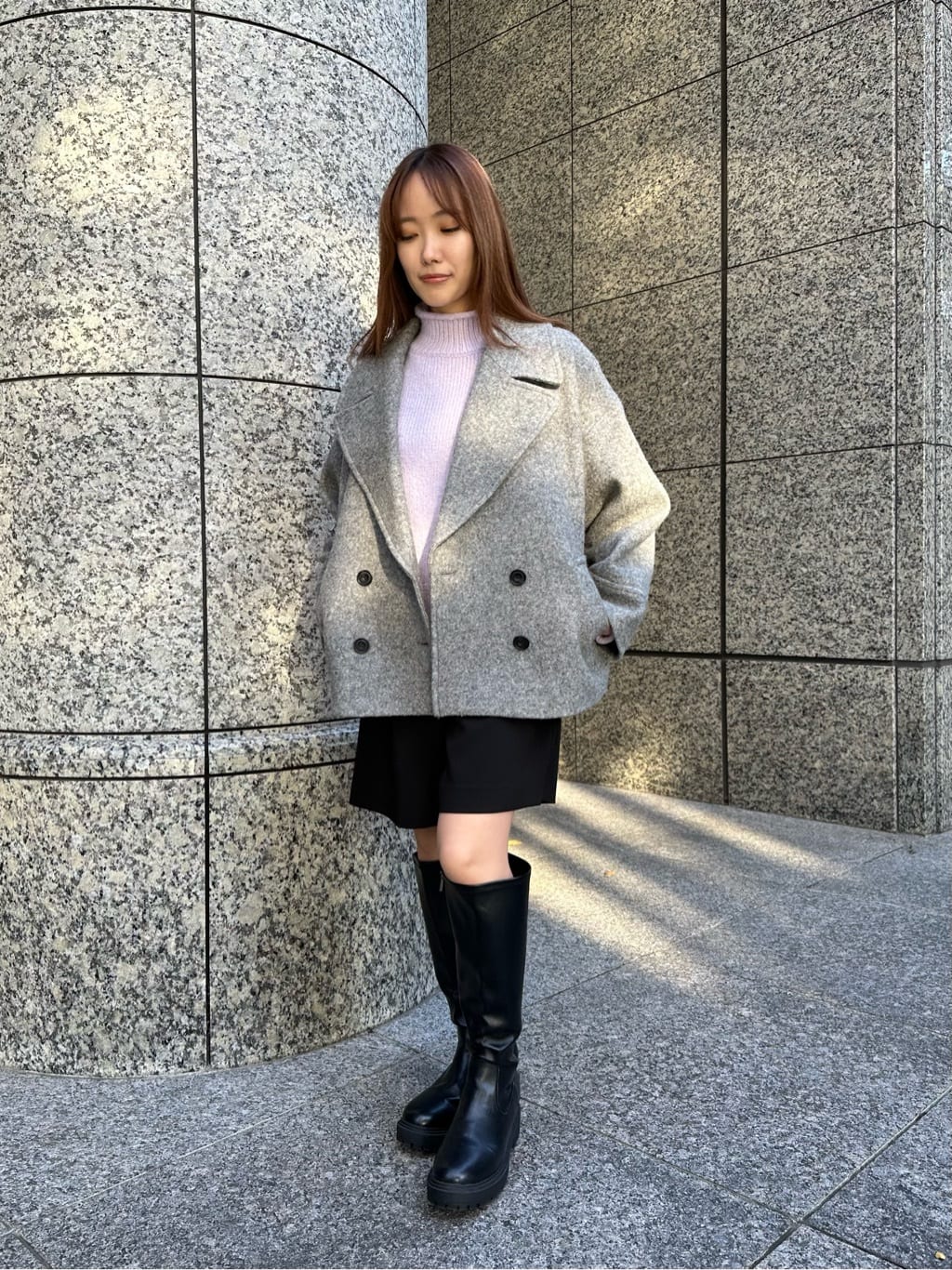 NATURAL BEAUTY BASIC | ウーリーフォルムハーフコート | Rakuten