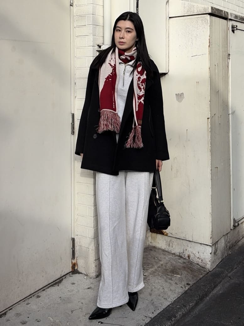 moussyのDOUBLE BREASTED MID コートを使ったコーディネート | Rakuten