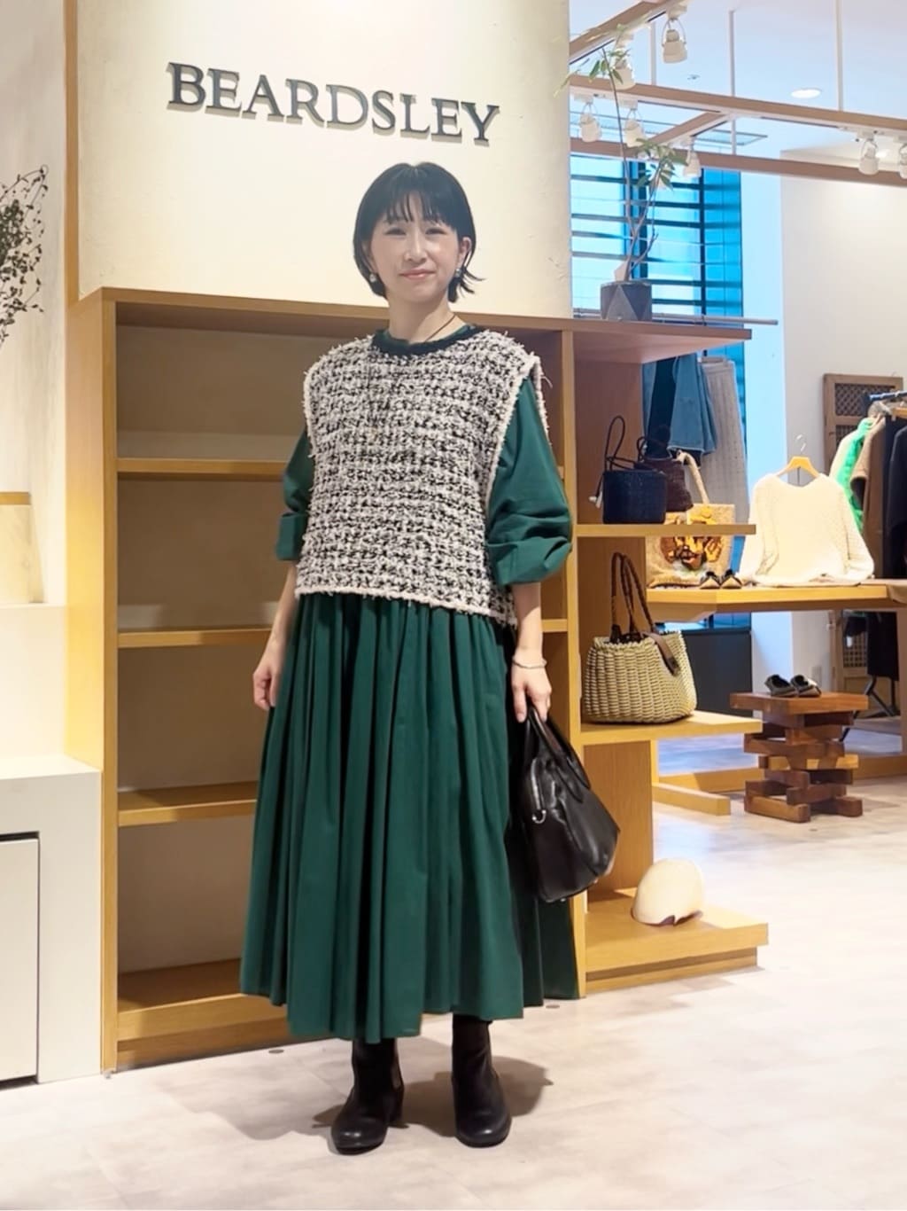 BEARDSLEY | ギャザーワンピース | Rakuten Fashion(楽天ファッション