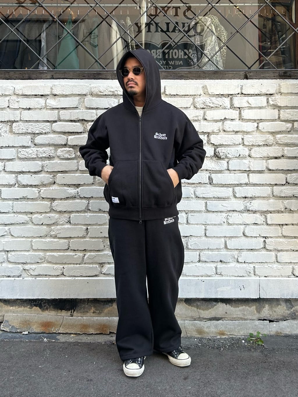 Schott | B.S. ZIP HOODED SWEAT/ブラックシープ フルジップ